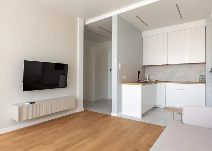 Apartmán Stocznia Bright & Serene Riverside By Bookinghost